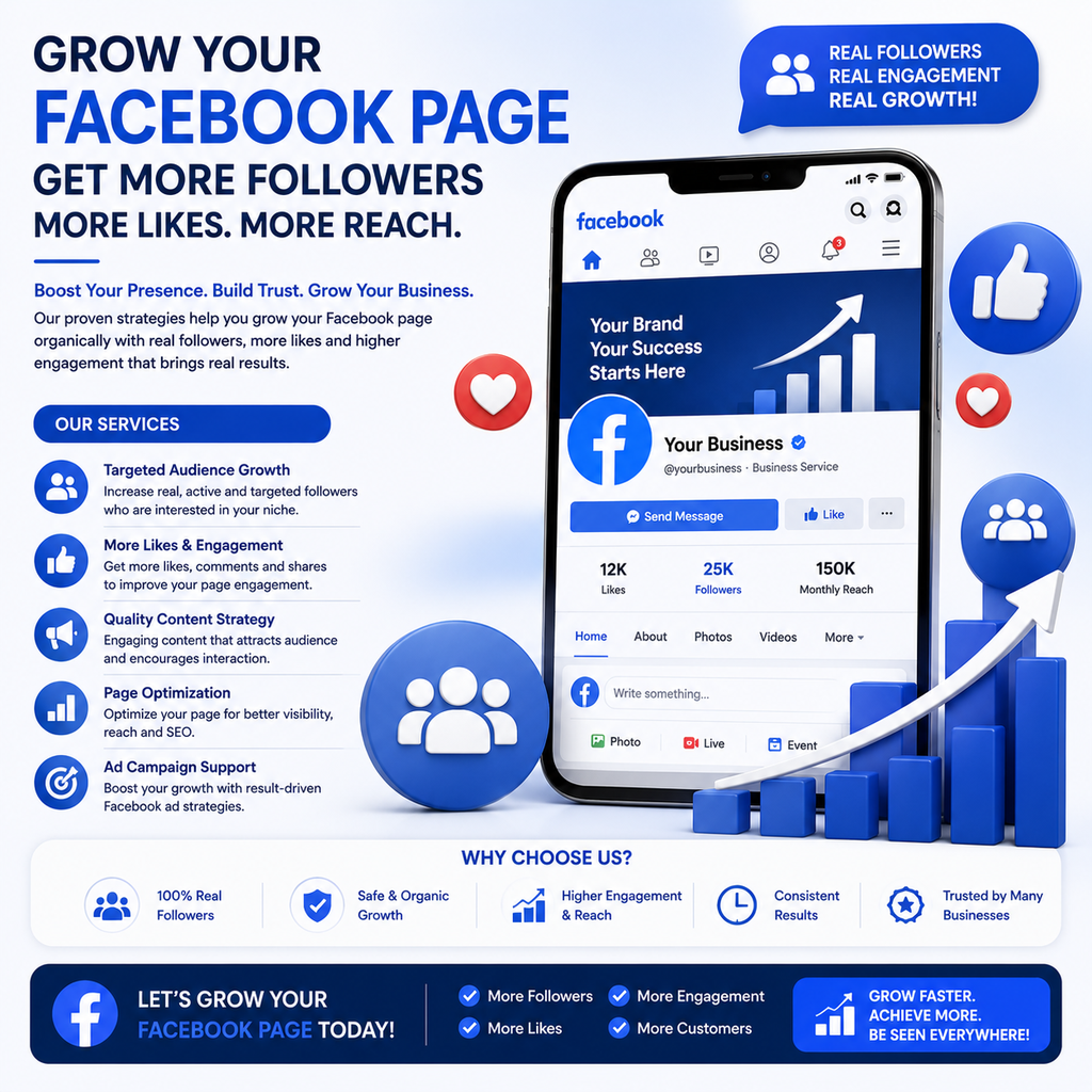 Facebook Page Growth (1000 Followers)
